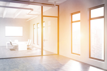 Conference room with whiteboard toning