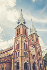 The Notre-Dame Saigon Basilica in Ho Chi Minh City, Vietnam, Sou