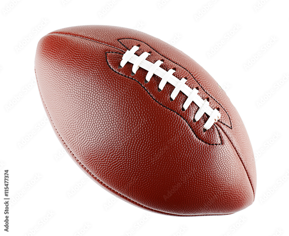 Wall mural American football ball, isolated on white