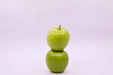 Green apple, isolated on white background
