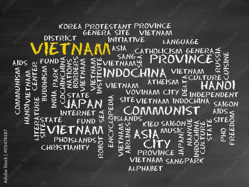 Wall mural vietnam