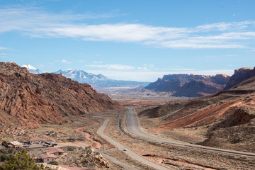 Views near entrance to Arches National Park, Utah