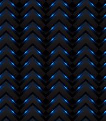 Seamless Abstract black triangle repeating background. Geometric