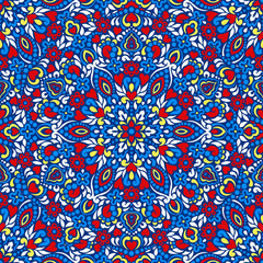 Seamless background with abstract ethnic pattern.