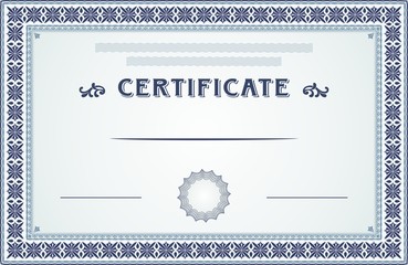 Certificate border and template design