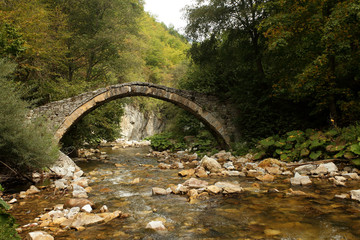 Fototapeta na wymiar Village of Yagodina. Rhodope mountains, Bulgaria 