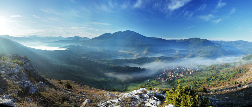 Village of Yagodina. Rhodope mountains, Bulgaria
