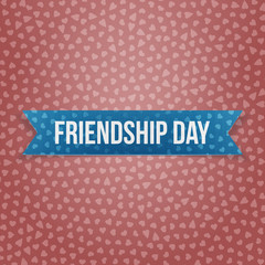 Friendship Day realistic blue Banner