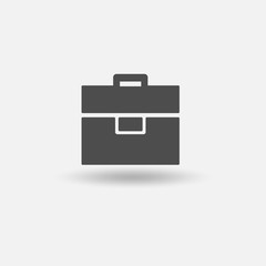 Briefcase icon. Vector illustration.