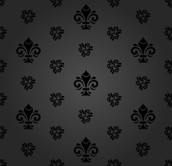 Seamless Vector Pattern With Royal Lily