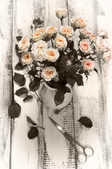 Vintage roses bouquet