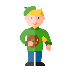 Painter flat icon