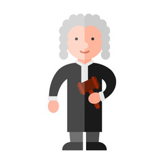Judge flat icon