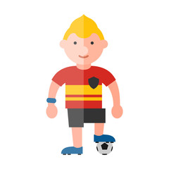 football player flat icon
