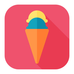 ice cream cup flat icon