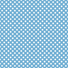Seamless blue and white background pattern. Suitable for fabric, greeting card, advertisement, wrapping. Bright and colorful abstract spotted seamless pattern