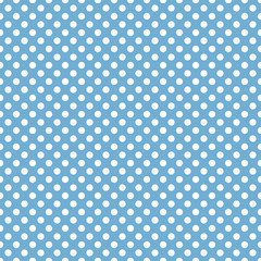 Seamless blue and white background pattern. Suitable for fabric, greeting card, advertisement, wrapping. Bright and colorful abstract spotted seamless pattern