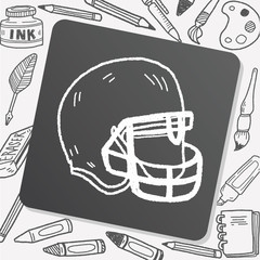 Doodle Football  Helmet