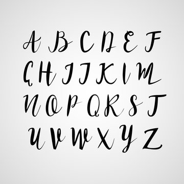 Hand drawn modern script, quote font