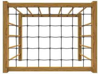 3d illustration of children playground gates. icon for game web. white background isolated. happy childhood.