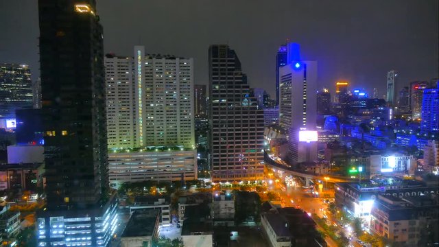 4K Time lapse Bangkok city in Thailand
