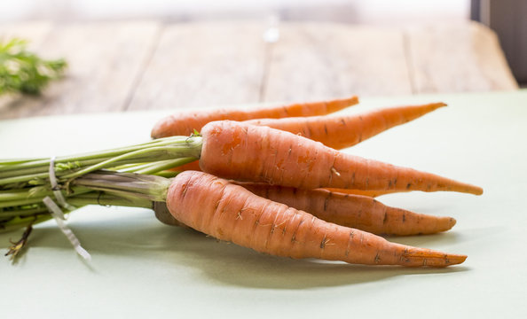 close up of a bunch of carrots