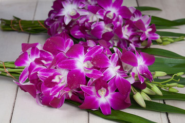 Orchid flower for praying buddha in Thailand is Culture of Thail