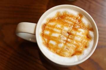 caramel latte coffee