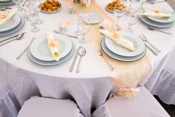 wedding table set