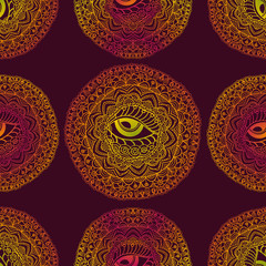 Mandala seamless pattern.