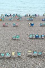 Large group of summer chairs in Beer, Devon