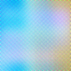 Abstract background in color halftone effect