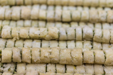 Baklava with peanuts 