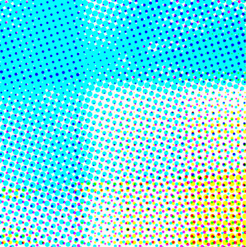 Abstract background in color halftone effect