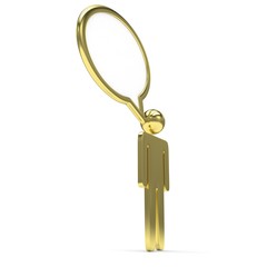 3d man with talk bubbles isolated over a white background. 3d rendering.