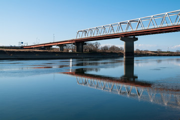 渡良瀬川と三国橋