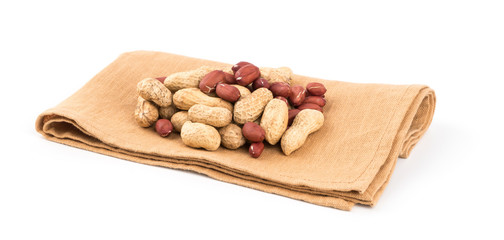 peanut isolated on white background.