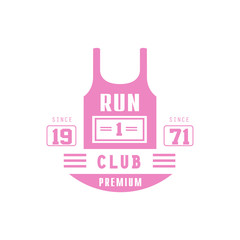 Run Club Pink Label Design
