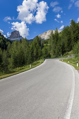 Fototapeta premium Mountain landscape seen from the road