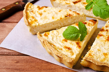 Tart with vegetables