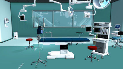 Moderner Operationssaal in einem Krankenhaus © pgottschalk
