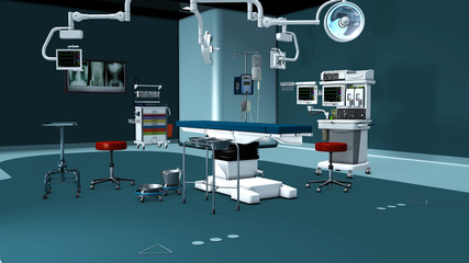 Moderner Operationssaal in einem Krankenhaus © pgottschalk