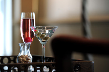 Cocktails in bar