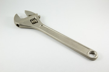 Spanner wrench on a white background