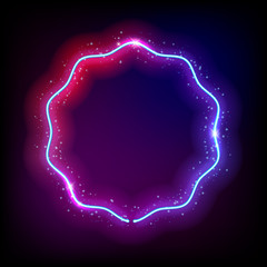 Neon background abstract vector illustration.