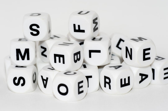 letters dice