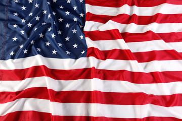 Close up of American flag