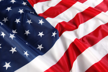 Fototapeta na wymiar Close up of American flag