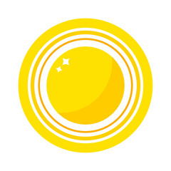Vector sun icon isolated on white background. Sun Vector isolated summer icon design. Vector yellow sun symbol. Vector sun sun element. Sun weather icon vector sun logo isolated sign symbol