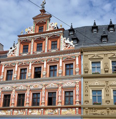 Fototapeta premium Gildehaus - prächtiges Bürgerhaus am Fischmarkt zu Erfurt